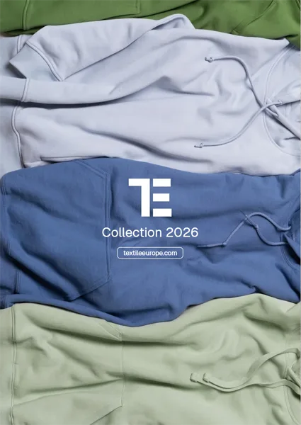 textileeurope-2026 Katalog Textile Europe za 2026 s majicama u raznim bojama